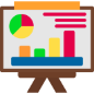 A vector illustration depicting a detailed report document, featuring charts and graphs